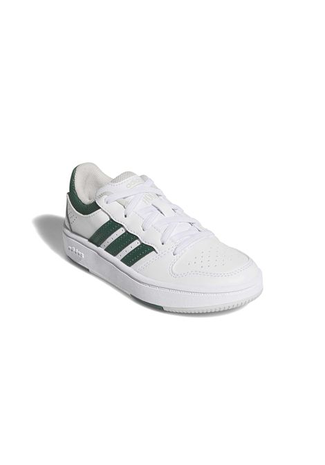 Adidas Hoops Classic Elastic Lace Shoes White Green Kids ADIDAS CORE | Sneakers | KI6394-